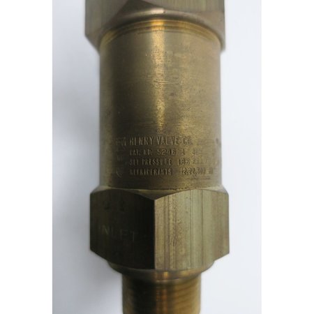 Henry 52461 1In X 114In Brass Threaded 185Psi Npt Relief Valve 1222104